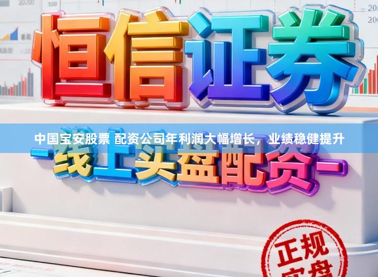 中国宝安股票 配资公司年利润大幅增长，业绩稳健提升